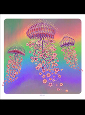 emek x: Jelly Blossom No Sky on Foil Paper