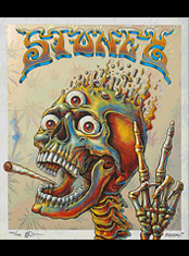 emek art print silskscreen on pot foil stoney left facing limited edition